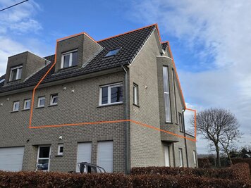 lichtrijk duplex appartement in Zevergem - 8