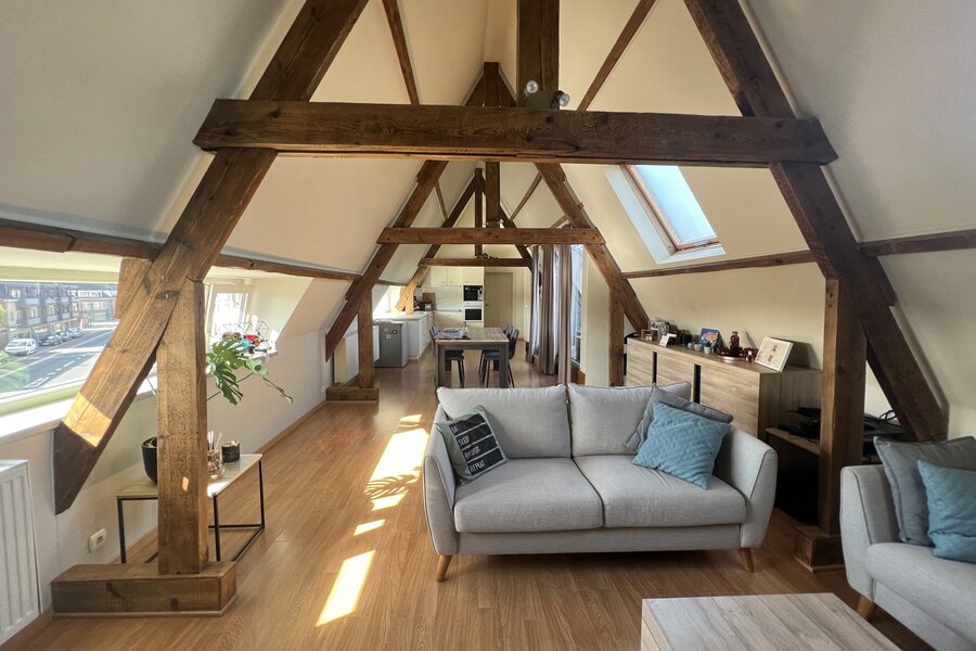 Centraal gelegen appartement in loftstijl met terras